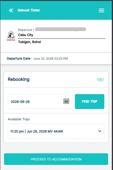 Select new schedule Step 3